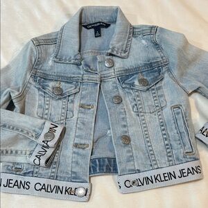 Calvin Klein Kids Light Wash Denim Jacket